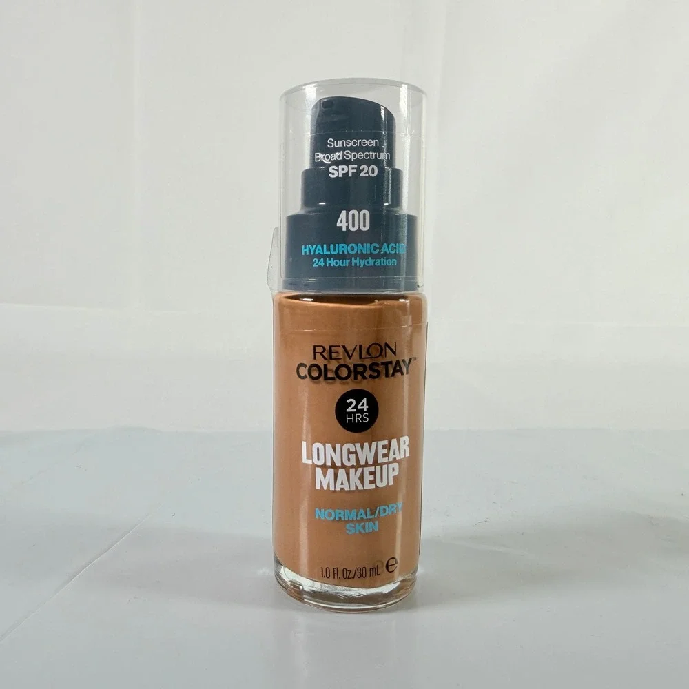 Revlon ColorStay Liquid Foundation 400 Mahogany Normal‎ Dry Skin SPF 20 New